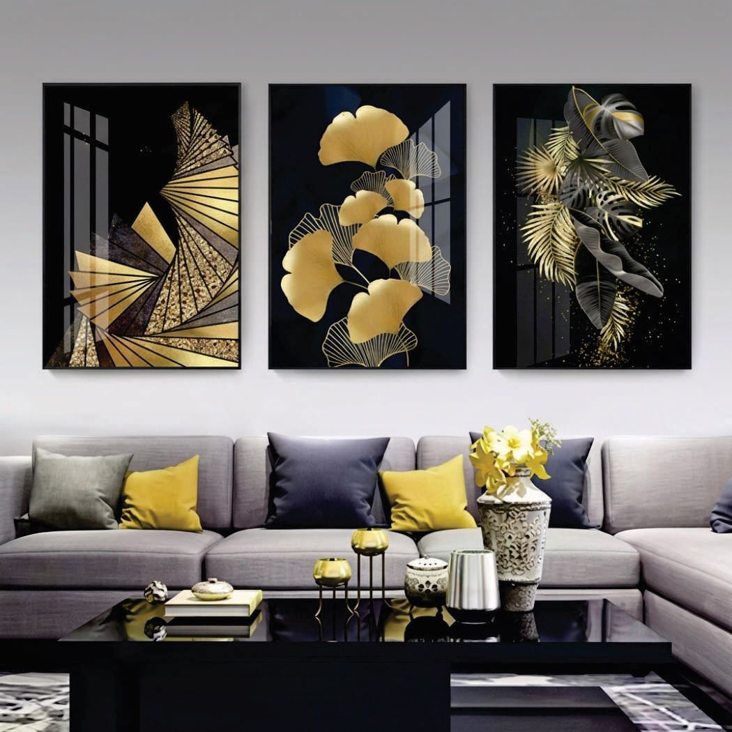 Set of 3 Premium Wall Art Photo Tiles – Modern Home Decor Sets 8x11