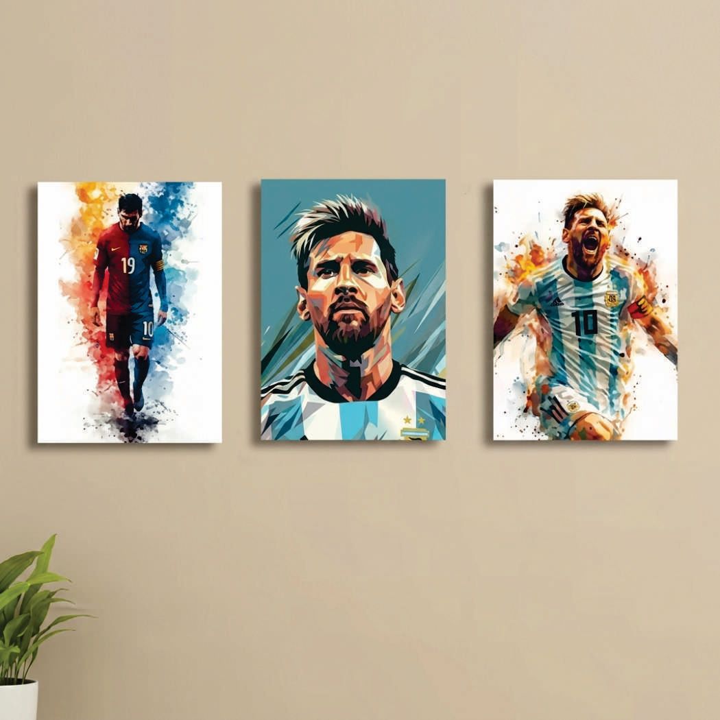 Set of 3 Premium Wall Art Photo Tiles – Modern Home Decor Sets 8x11
