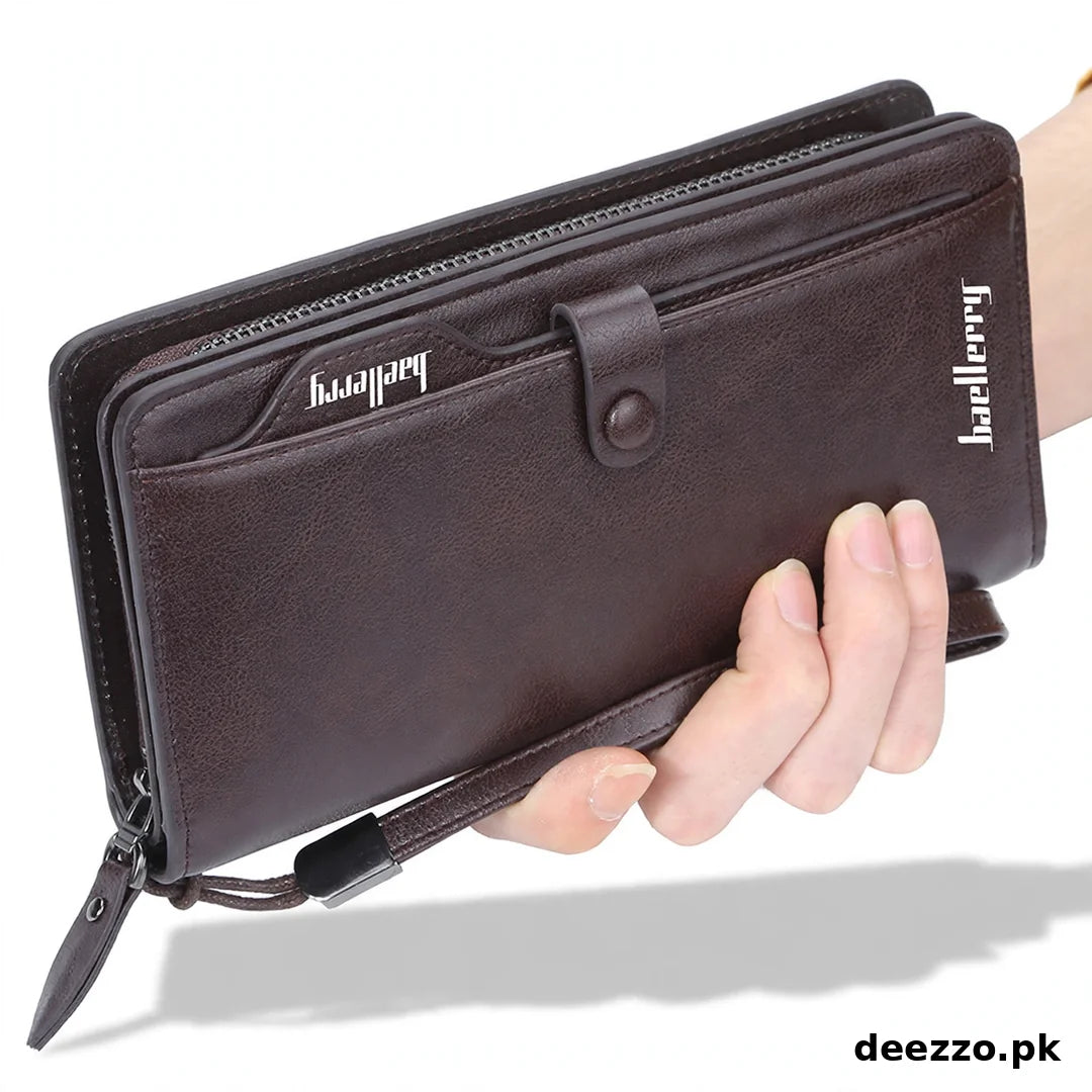 Long Zipper Wallet for Men & Women – 15 Card Slots